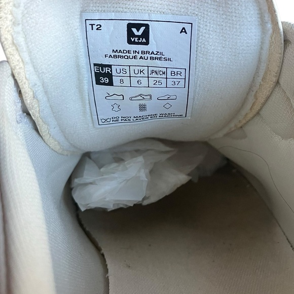 Veja Women's 8 Recife Sneakers 3 Strap Extra White Royal Blue Sustainable Vegan - Picture 14 of 15